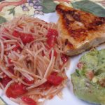 Pantry Fideo on a plate with other food