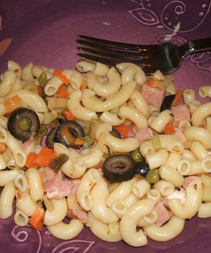 Magic Pasta Salad on a plate