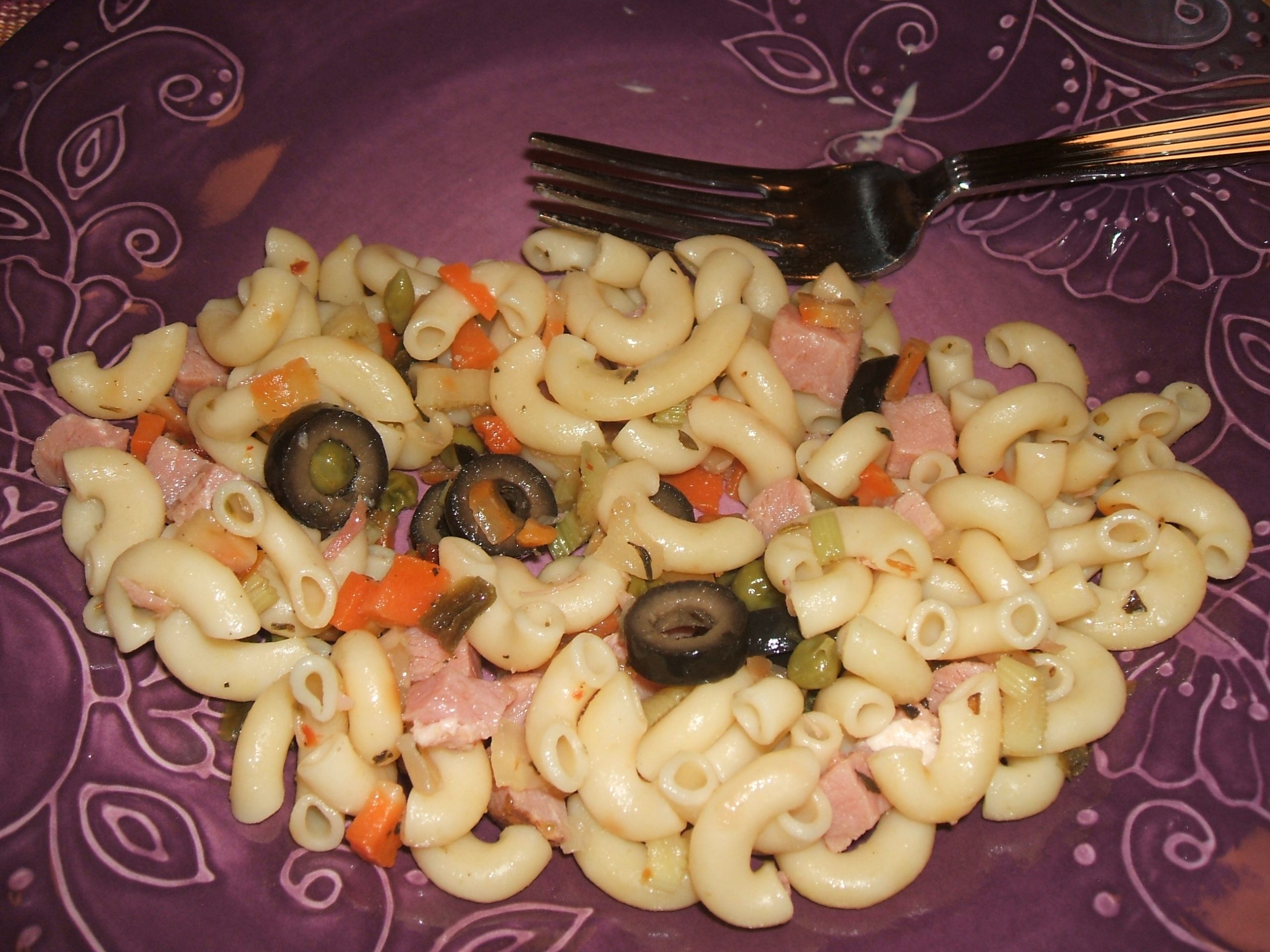 Magic Pasta Salad on a plate