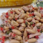 Tuna White Bean Salad on a plate