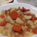 A bowl of Chickpea Stew over couscous