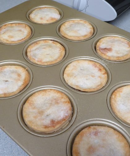 Mincemeat Tarts in a muffin pan