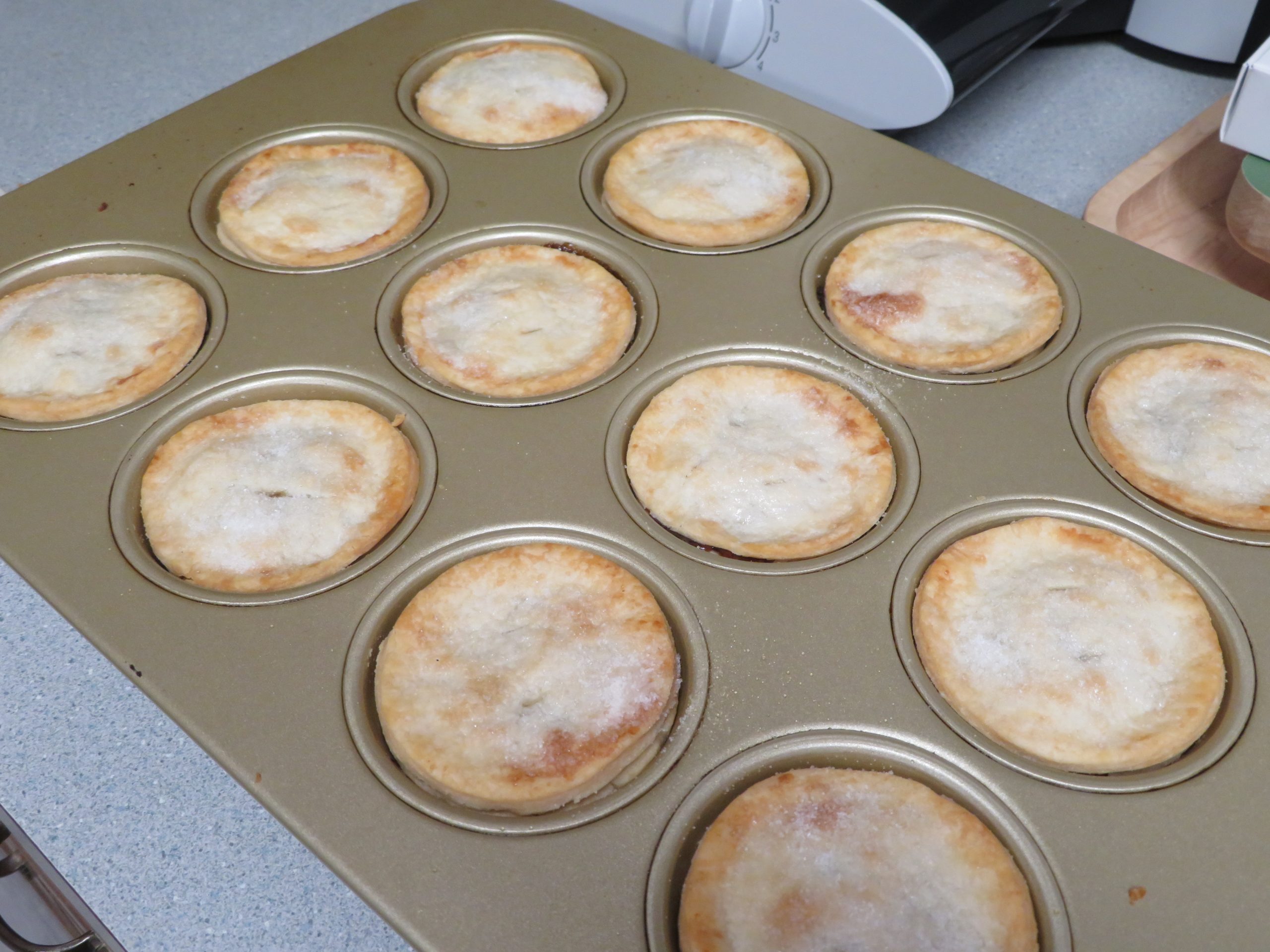 Mincemeat Tarts in a muffin pan