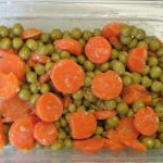 Peas and Carrots Salad in a dish