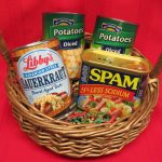 Bavarian Spam Skillet ingredients in a basket