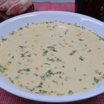 A bowl of Cheese and Potato Soup