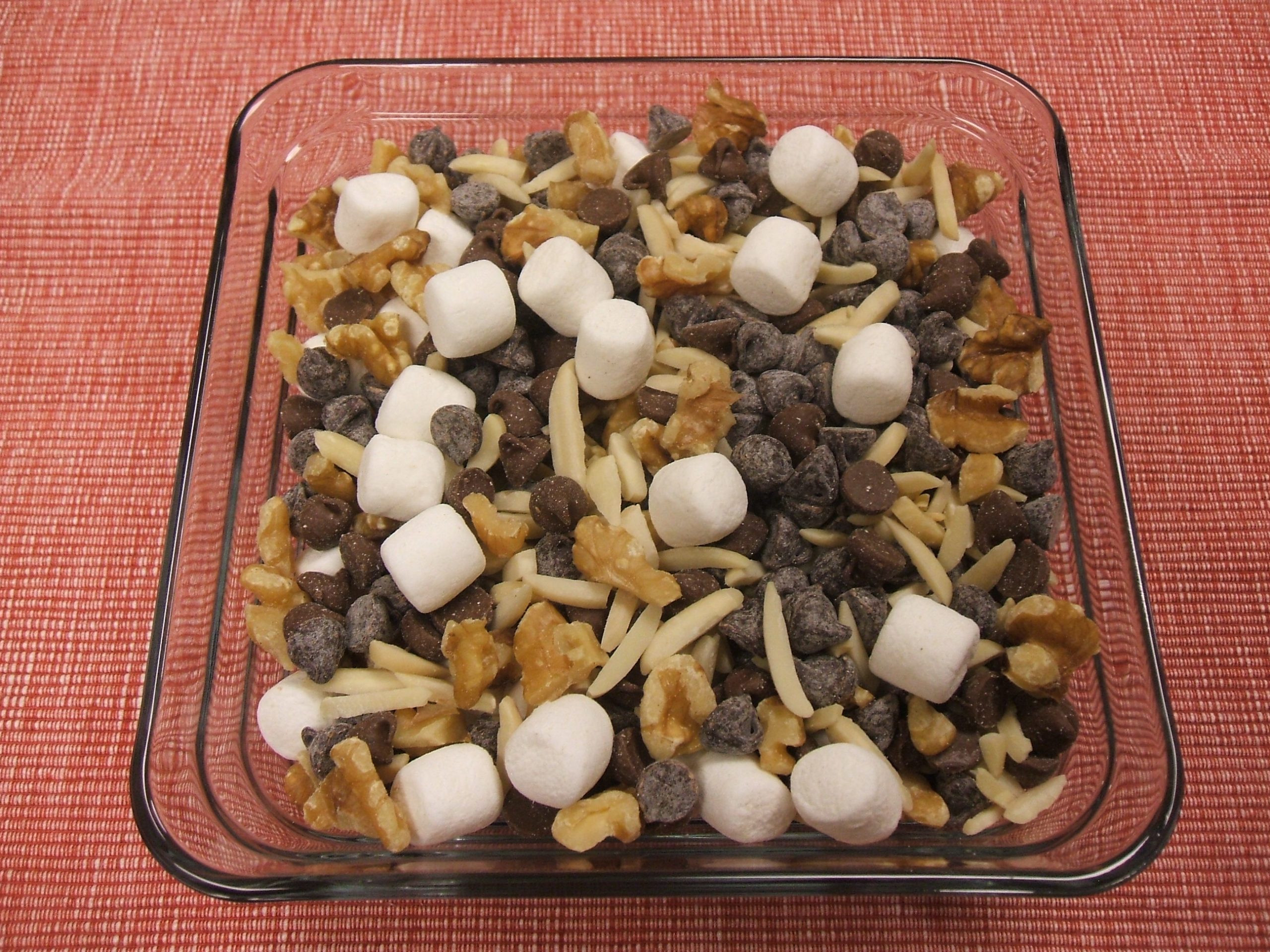 A bowl of Rocky Road Snack Mix