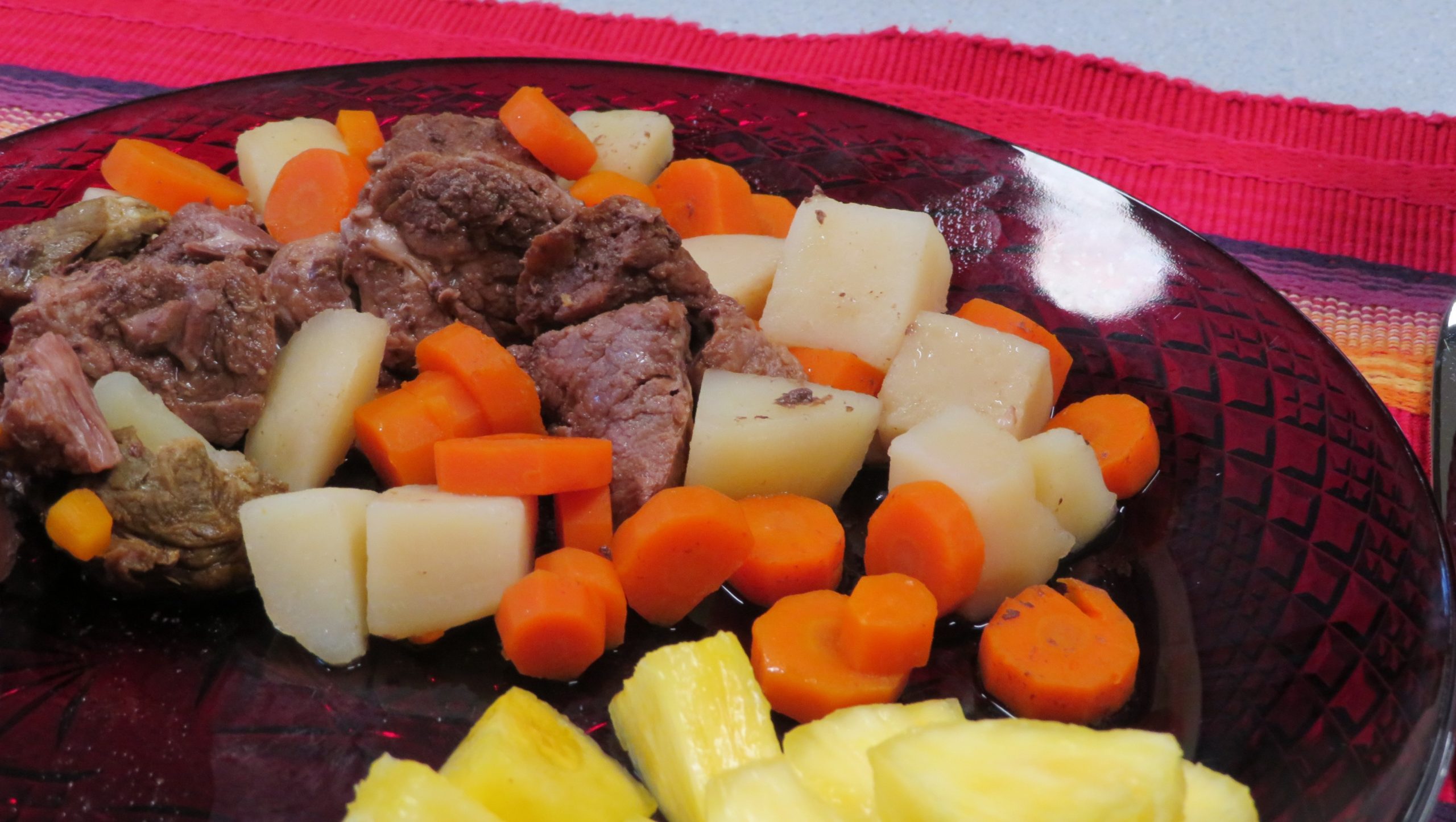 Pot Roast for Two on a dinner plate