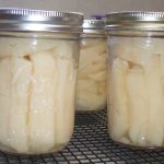 Pint jars of canned French fries