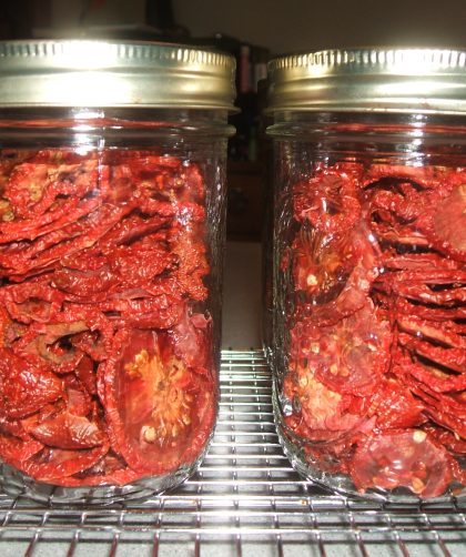 Jars of Smokey Dried Tomatoes