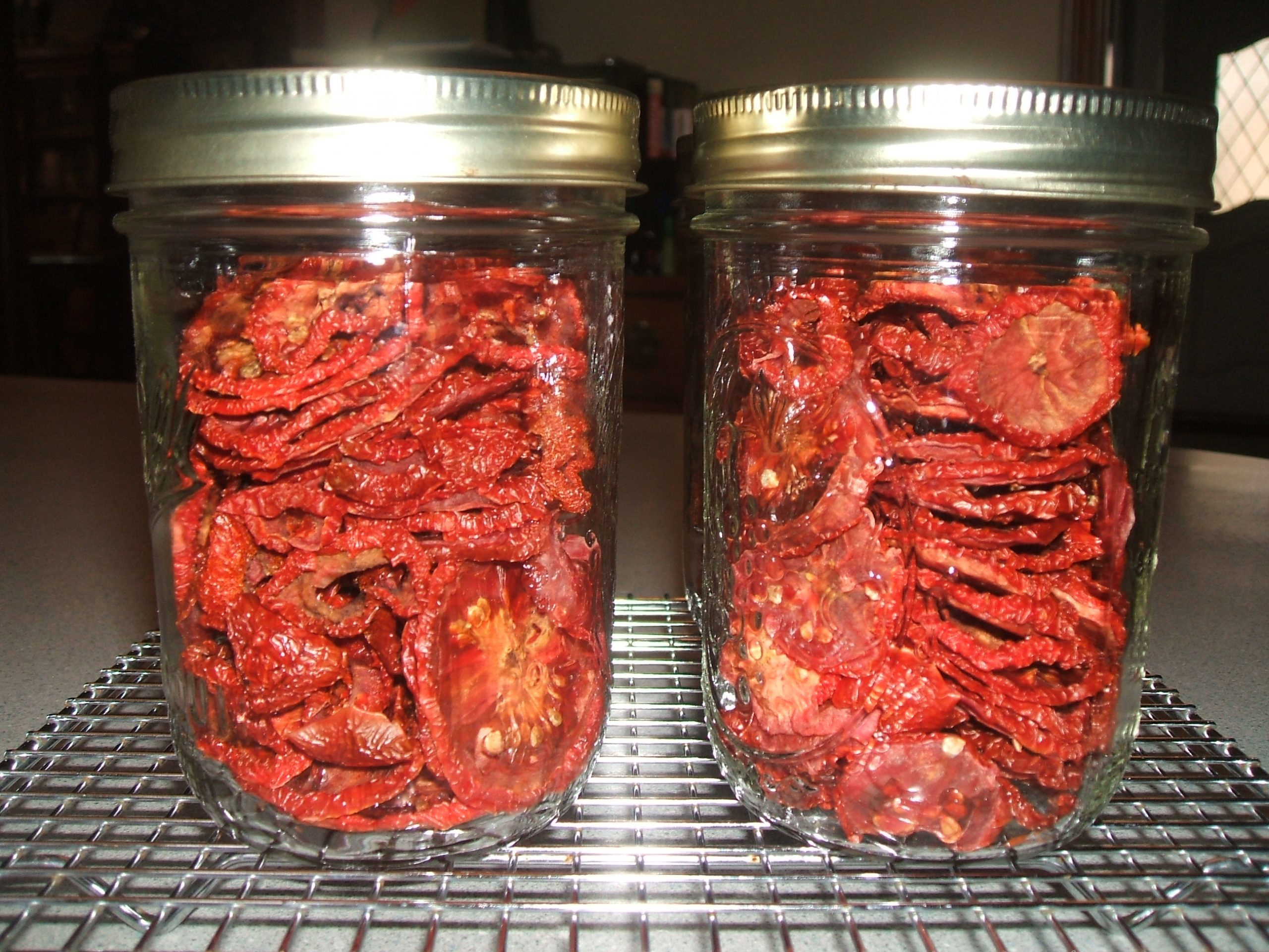 Jars of Smokey Dried Tomatoes