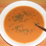 A bowl of Apple Pumpkin Bisque