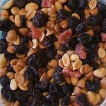 PB and Jam Trail Mix in a plastic container