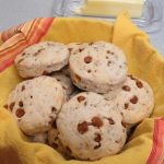 A basket of Cinnamon Pecan Biscuits